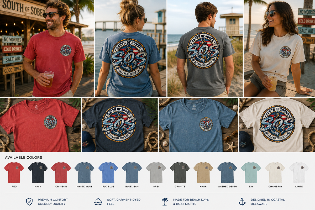 Stars, Stripes & Tides Coastal Tee